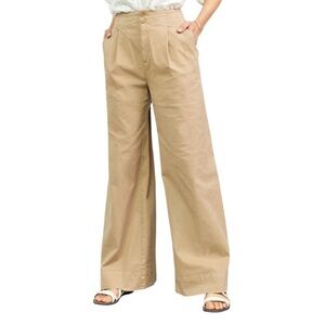 MAEVE x ANTHROPOLOGIE Pleated Wide-Leg Pants